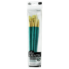 Set 5 Pinceles Menta RMEN-SET382 - Long Handle - Acrilico - Oleo - comprar online