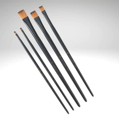 Set 5 Pinceles Planos Essentials RSET-4307 para Acrilico (Mango Largo) - comprar online