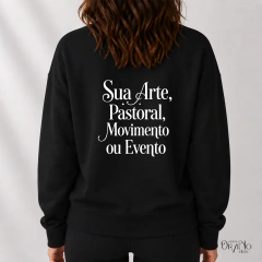 Moletom Canguru Personalizado — Preto - comprar online