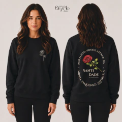 Moletom Santa Teresinha Minha Pequenez — Preto - comprar online