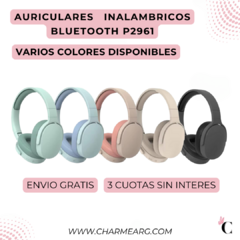 Auriculares Inalambricos P2961 Bluetooth 24hs Duracion - comprar online