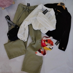 Pantalón gabardina lazo - comprar online