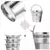 Imagem do Mini Balde de Alumínio Prata – Com Alça, Ideal para Decoração e Lembrancinhas