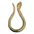Fivela de Metal Modelo Serpente sem passante cor dourado ou prata pacote com 6 pçs