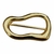 Fivela Metal modelo Castanho cor Dourado pacote com 6pçs