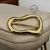 Fivela Metal modelo Castanho cor Dourado pacote com 6pçs