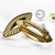 Fivela Metal Modelo Chuca Rajada 5,5cm x 2,5cm Cor Dourado 6pçs
