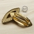 Fivela Metal Modelo Chuca Rajada 5,5cm x 2,5cm Cor Dourado 6pçs
