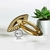 Fivela Metal Modelo Chuca Rajada 5,5cm x 2,5cm Cor Dourado 6pçs