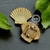 Fivela Metal Modelo Leque cor dourado pacote com 6pçs