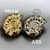 Fivela Metal Modelo Caracol cor Dourado pacote com 6pçs