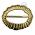 Fivela organica Com detalhe e reforso cor Dourado Metal 2pçs