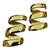 Fivela Modelo Aspiral Metal Cor Dourado Pacote c/ 2pçs