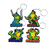 Kit Chaveiros Emborrachados As Tartarugas Ninja 4 Unidades