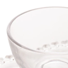 Imagem do Xícara Para Chá Com Pires de Cristal de Chumbo Coração 170ml Lyor (5073)