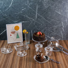 Xícara Para Chá Com Pires de Cristal de Chumbo Coração 170ml Lyor (5073) - comprar online