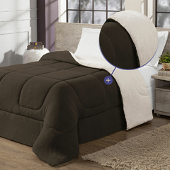 Imagem do Coberdrom Cama Solteiro Maya Sherpa Lã Carneiro Manta Soft (auto-sku-548)