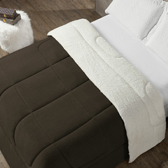 Coberdrom Cama Solteiro Maya Sherpa Lã Carneiro Manta Soft (auto-sku-548)
