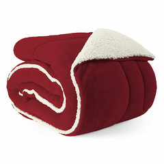Coberdrom Cobertor Queen 1 Peça Maya Manta Soft e Sherpa de Carneiro 100% Poliéster (105) - loja online