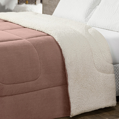 Coberdrom Cobertor Queen 1 Peça Maya Manta Soft e Sherpa de Carneiro 100% Poliéster (105) - comprar online