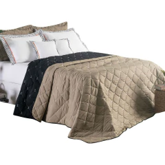 Kit Cobre Leito Dupla Face Casal Queen Bordado Renove Hipercal 400 Fios Cor:cáq - Donamora
