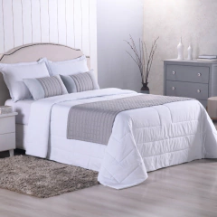 Kit Peseira Copacabana 5 Peças Queen 100% Poliéster Micropercal 300 Fios Acomp - comprar online