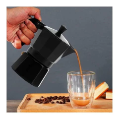 CAFETEIRA ITALIANA BLACK PLUS. CAFE EXPRESSO MANUAL MOKA, 3 XICARAS, PREMIUM PRETA - comprar online