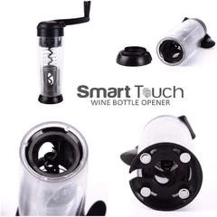 ABRIDOR DE VINHO AUTOMATICO SACA ROLHA. ABRE GARRAFA SMART TOUCH COM CORTA LACRE. na internet