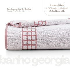 Toalhas de Banho Avulsa Georgia Vermelho Bordo (CCAGEORGIA001) - Donamora