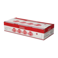 Conjunto Café Bella Rosa 90ml 4 Xicaras e 4 Pires Hauskraft (6427)