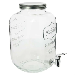 SUQUEIRA DUPLA VIDRO 10 LITROS COM SUPORTE KIT CONJUNTO DISPENSER REFRESQUEIRA A - loja online