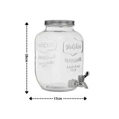 SUQUEIRA DUPLA VIDRO 10 LITROS COM SUPORTE KIT CONJUNTO DISPENSER REFRESQUEIRA A - loja online