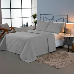 Kit Cobre Leito Matelado Copacabana 3 Peças Queen 100% Poliéster Micropercal 3