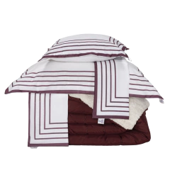 Kit Coberdrom Soft 05 Peças King cor:Vermelho Marsala (3303-17) - loja online