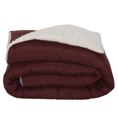 Imagem do Kit Coberdrom Soft 05 Peças King cor:Vermelho Marsala (3303-17)