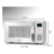 Micro-ondas Branco 21 Litros Mondial 1200w - comprar online