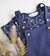 Conjunto Jardinero azul y remera - comprar online