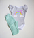 Conjunto body gris arcoiris y pantalón