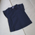 Remera azul con moño flame