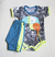 Conjunto body y short Loro verde