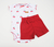 Conjunto body y short Cerezas