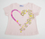 Remera rosa pastel Corazones