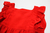 Vestido rojo con volados - comprar online