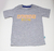 Remera gris con braille salmón