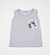 Musculosa gris con bolsillo dinos