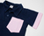 Chomba azul con bolsillo rosa - comprar online