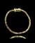 Pulseira Cartie Cadeado Duplo 4mm 6g - Fecho Duplo - Banhada a Ouro 18k