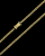 Corrente Grumet Dupla 3mm 13g - Fecho Duplo - Banhada a Ouro 18k