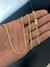 Conjunto Grumet Dupla 3mm - Fecho Duplo - Banhada a Ouro 18k na internet