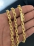 Conjunto Cartie Cadeado 6mm - Fecho Canhão - Banhada a Ouro 18k